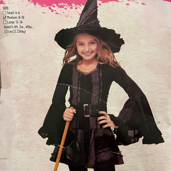 Black Witch Costume for Kids - Picture 1 of 5